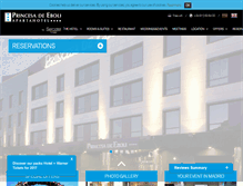 Tablet Screenshot of hotelprincesadeeboli.com